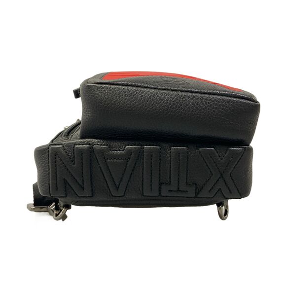 Christian Louboutin Backpack Black Red Leather Rubber main image 9